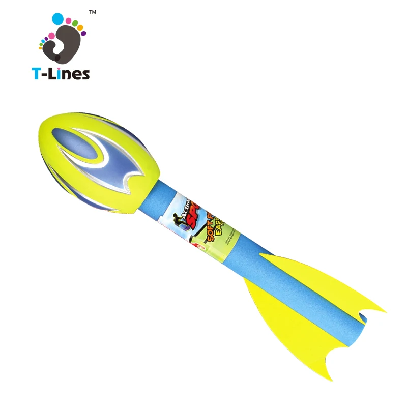 Shooting eva launcher toys finger foam rocket