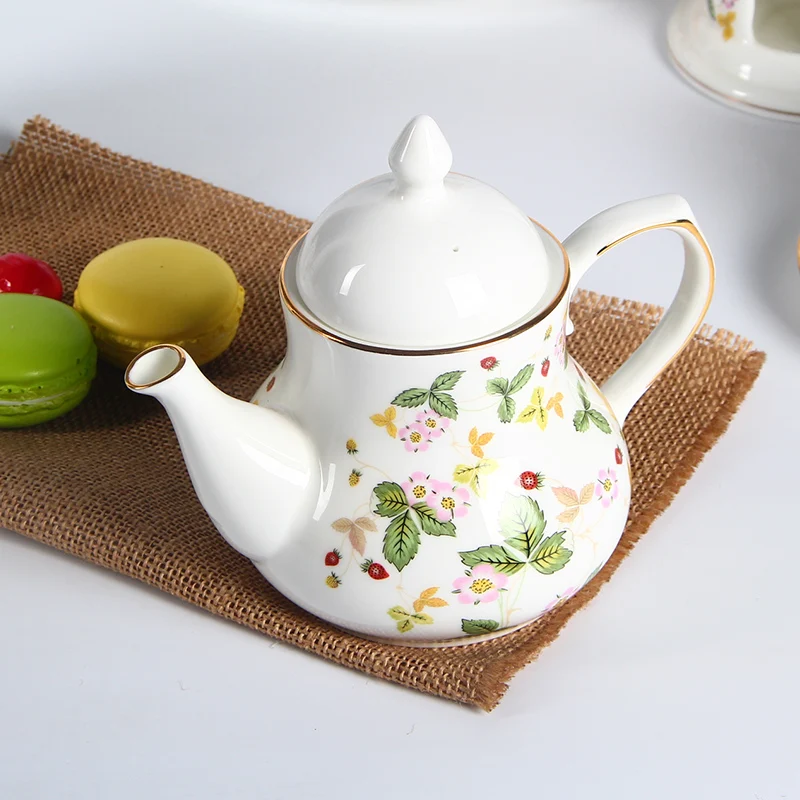 High Quality Elegant Vintage Bone China Turkish Tea Pot