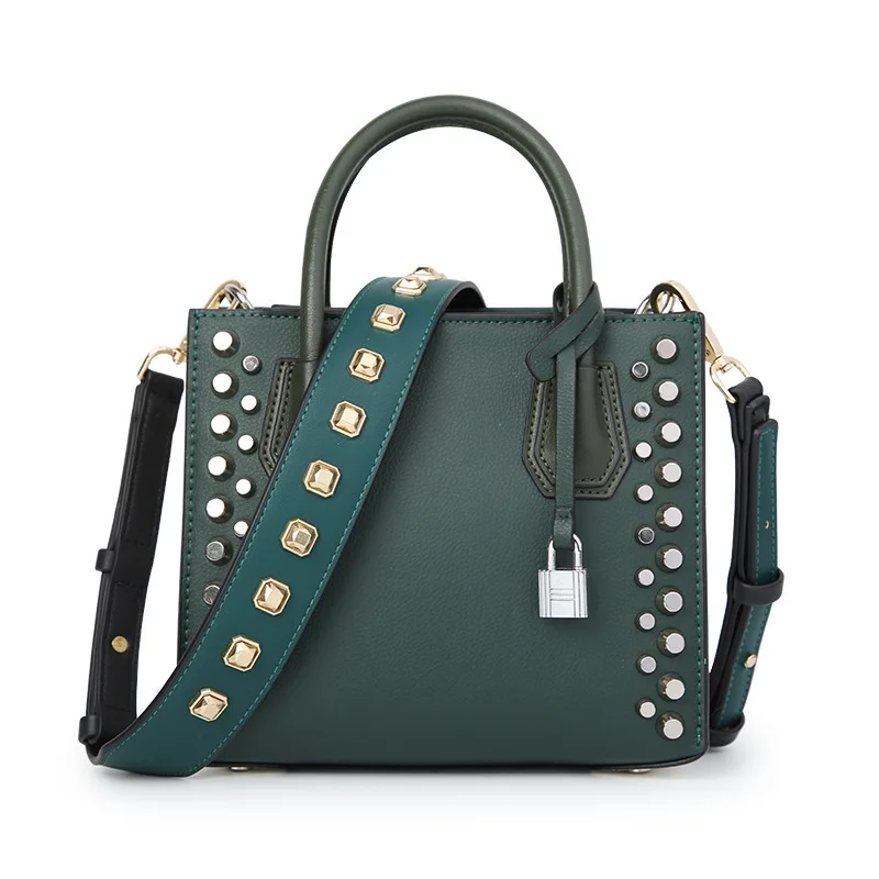 2020 new fashion rivet pu bag strap adjustable shoulder bag strap