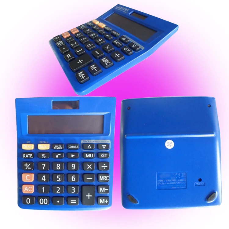 Best Quality Promotional 12 Digit Desktop 100 Steps Check Correct TAX Calculator