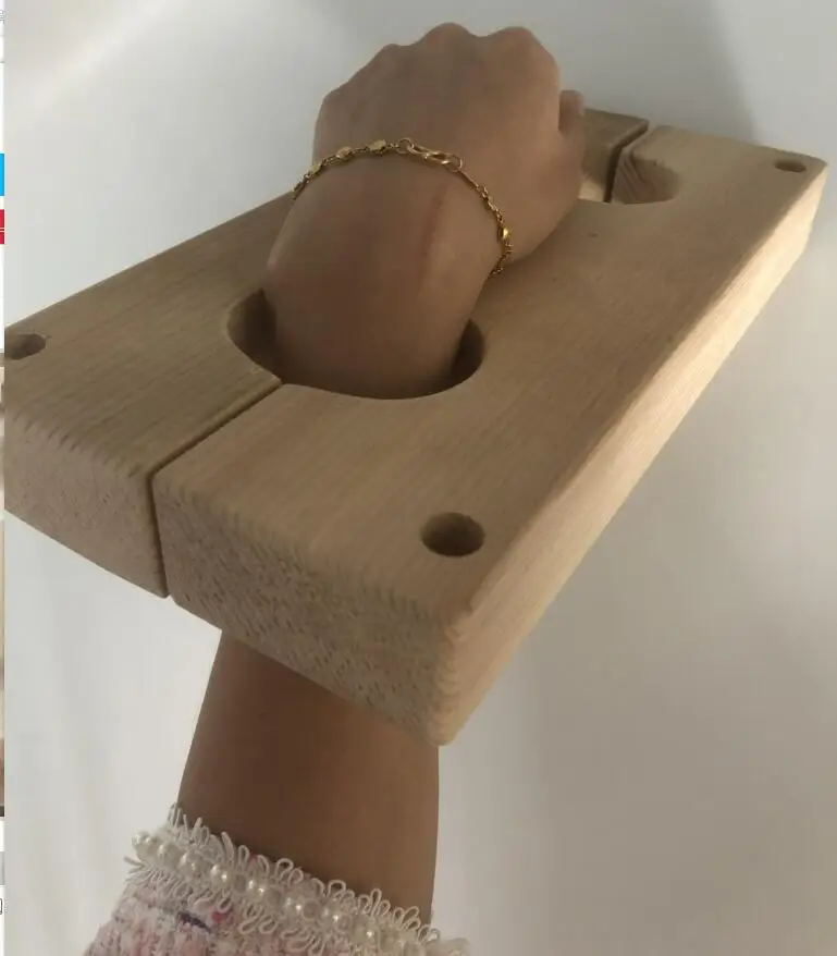 wooden China Factory Bondage Sex Game Wood Handcuffs restraint Sexy Love Game BDSM for Couple