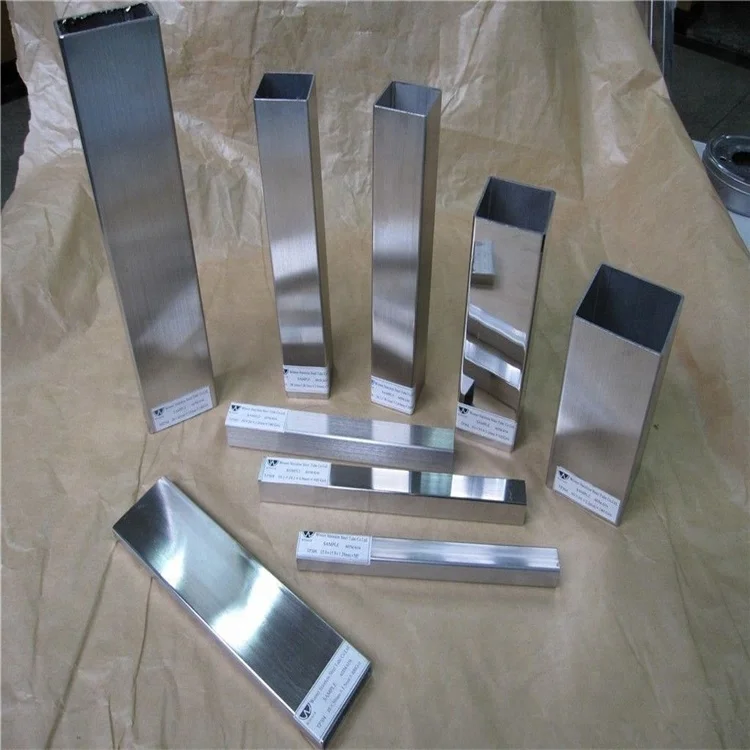 ISO9001 10X10 до 200X200 квадратная труба поручня из нержавеющей стали, цена трубы из нержавеющей стали