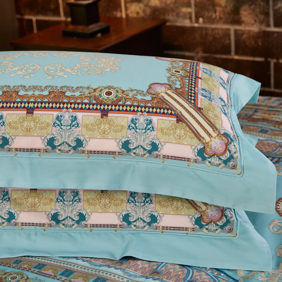 
100% 100s yarncount digital print cotton duvet cover sets 