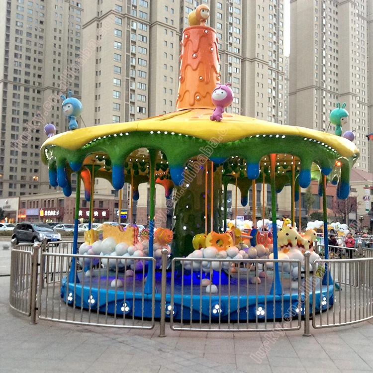 Парк аттракционов, оборудование для крытых игровых площадок, детские электрические качели с каруселем