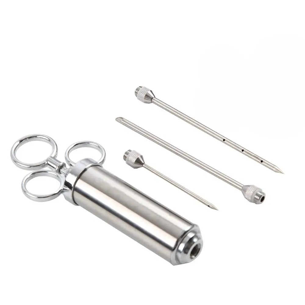 Hot Selling  304 stainless steel meat injector  meat injector marinade  Turkey needle