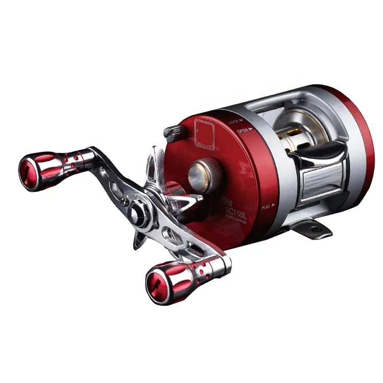 Light Smooth Alloy Round Drum Bait Casting Reel for Fishing