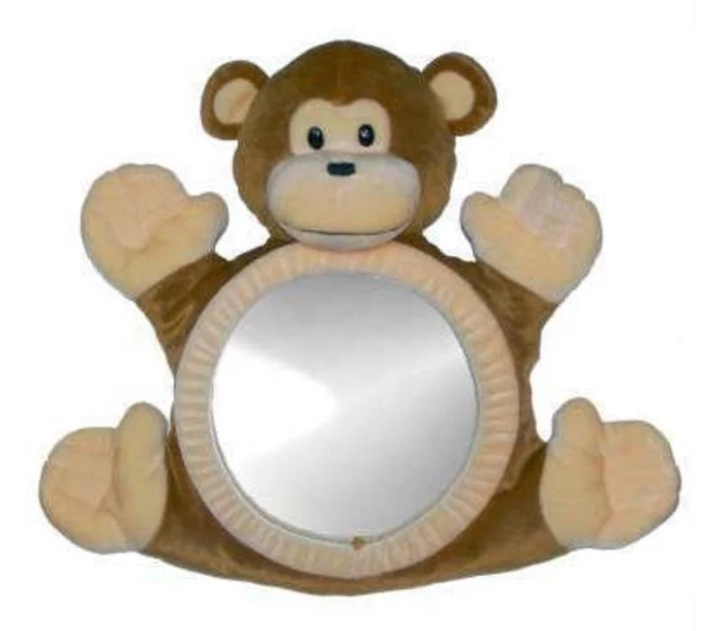 Baby Car Seat Stuffed Plush Toy Plush Giraffe Cow Animal Dear Mirror Rearview Baby Rattle Infant Backseat Toy