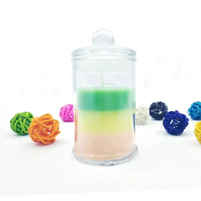 K01T Customized clear jar scented candle wedding favors