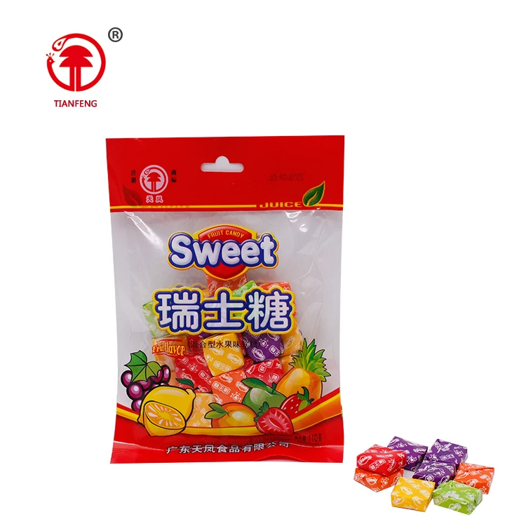 Swiss sugar fruit candy and sweets halal sweet swiss candy sugus sugar for bag packing