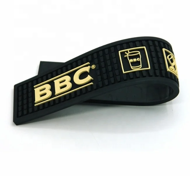 Customer rubber bar drip mat bar runner mat bar mats runner with logo