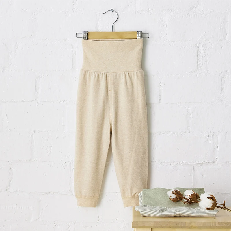 
baby high waist windproof long pants protect the stomach seamless sawing newborn baby clothes 