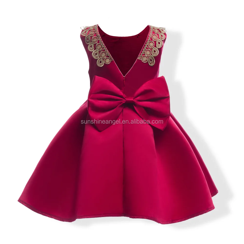 Embroidery Little Girls Dresses Fashion Dresses For 2-8 Years Girl