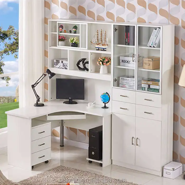 
 Инновационный компьютерный стол с книжным шкафом  