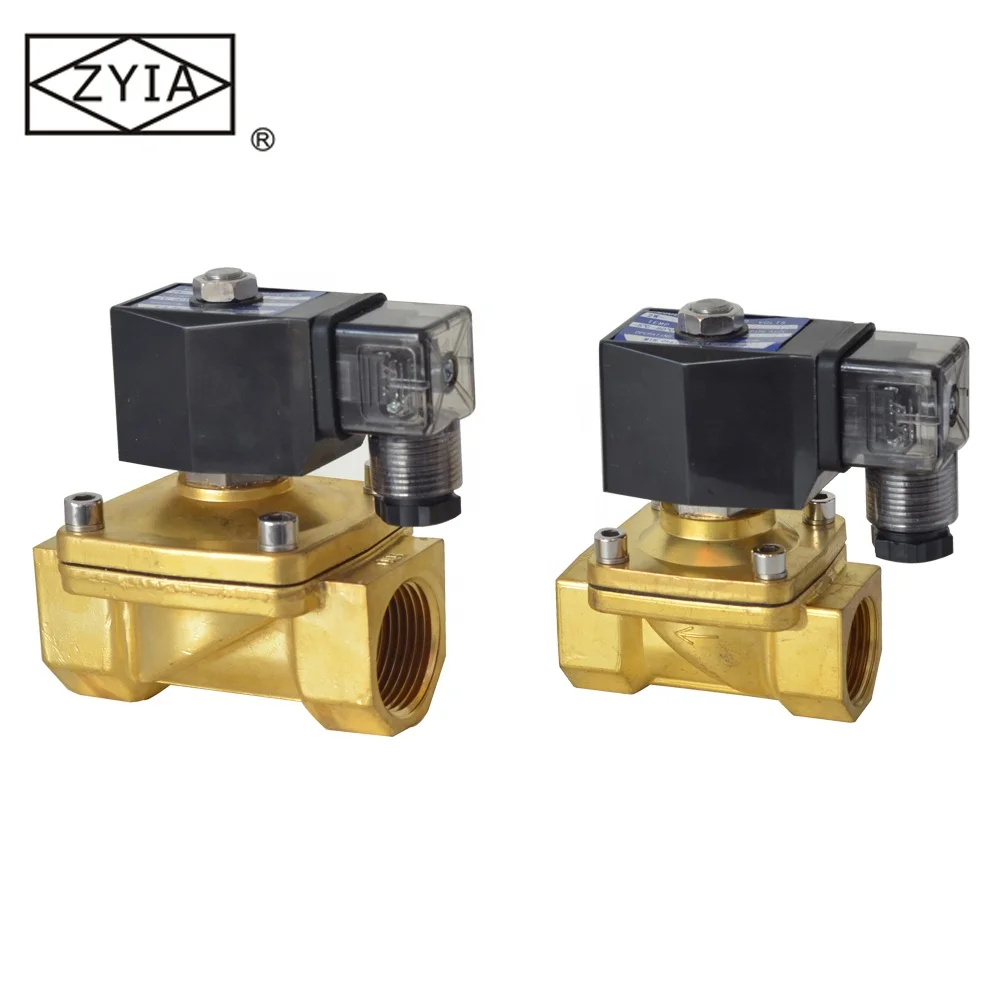 Low price brass body 2/2 Way 3/4 inch 24vdc gas air  solenoid valve
