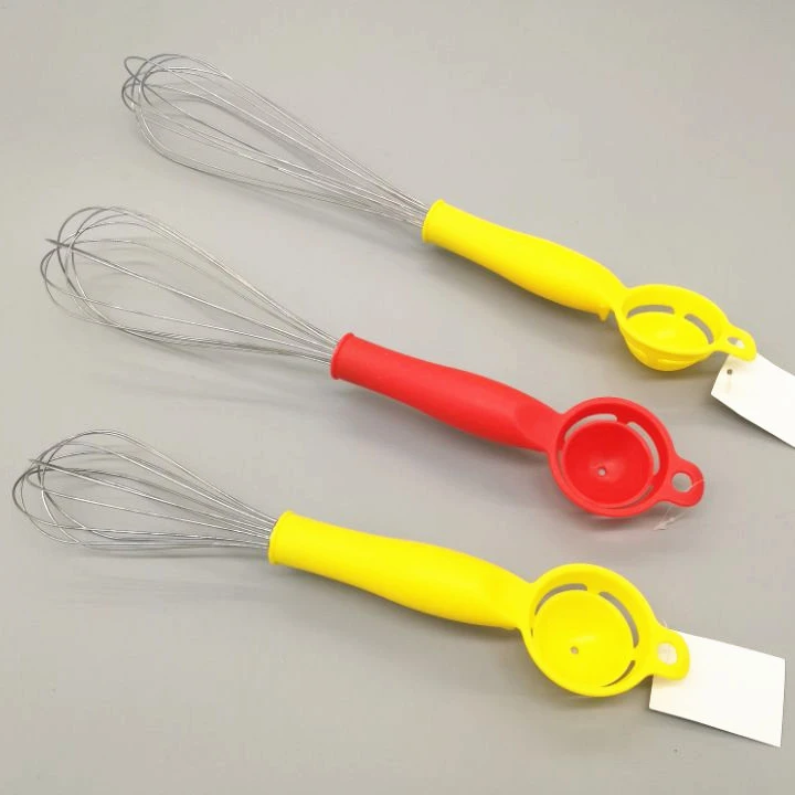 2 in 1 egg tool egg whisk with egg separator