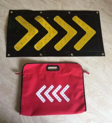 traffic car flashing arrow sign direction led chevron sign