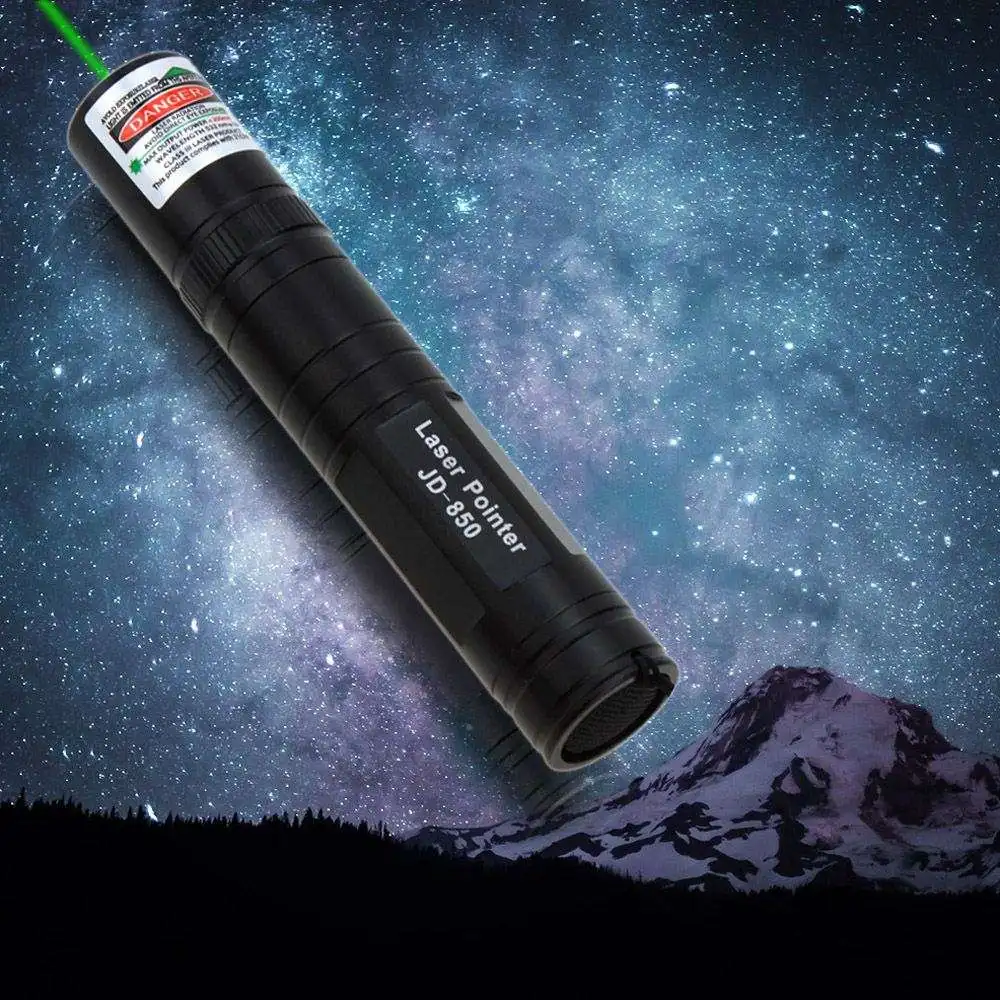  JD-850 1000 МВт высокой мощности 532nm зеленый луч света лазерная указка фонарик 1500 м ультра-длинное слабом освещении