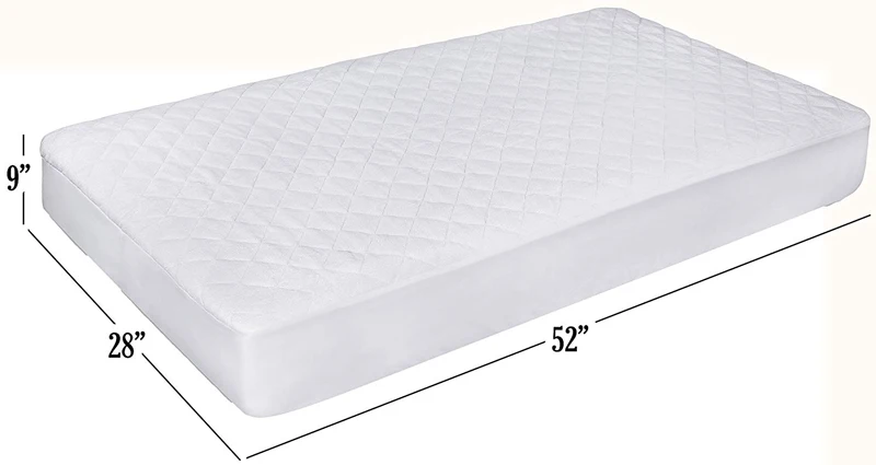 soft waterproof crib mattress protector pad quilted bamboo cotton terry crib sheet baby cot mattress cover cot sheet urine pad