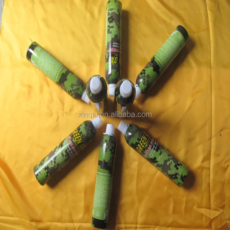 
War game type 1100ml green gas/aerosol can 