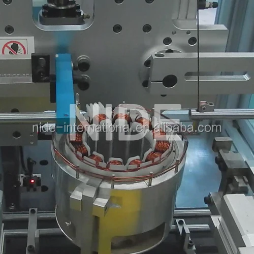 BLDC motor winding equipment stator coil winder needle winding Machine with 2 winding stations