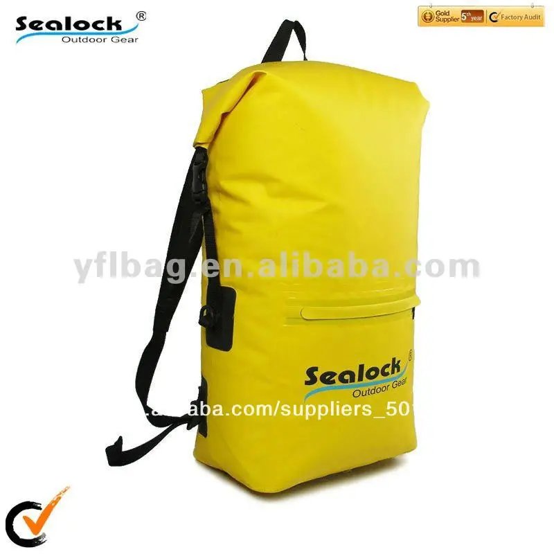 2014 мода желтый водонепроницаемый рюкзак для подростков