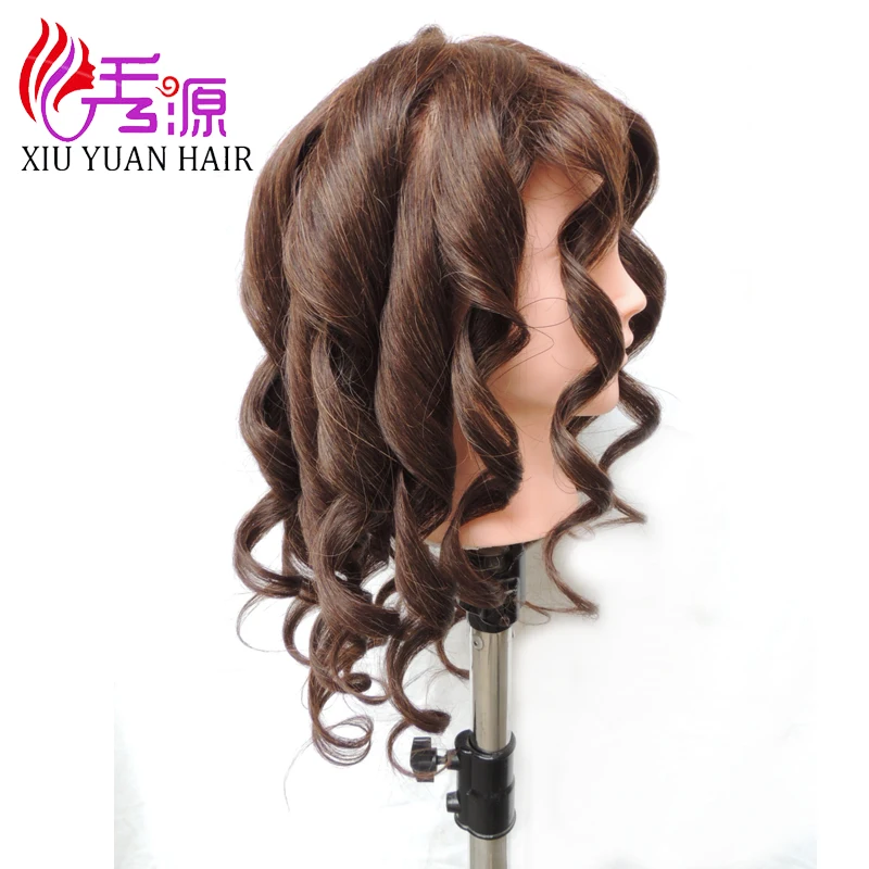 Косметология, человеческие волосы, тренировочная голова куклы для парикмахерской практики