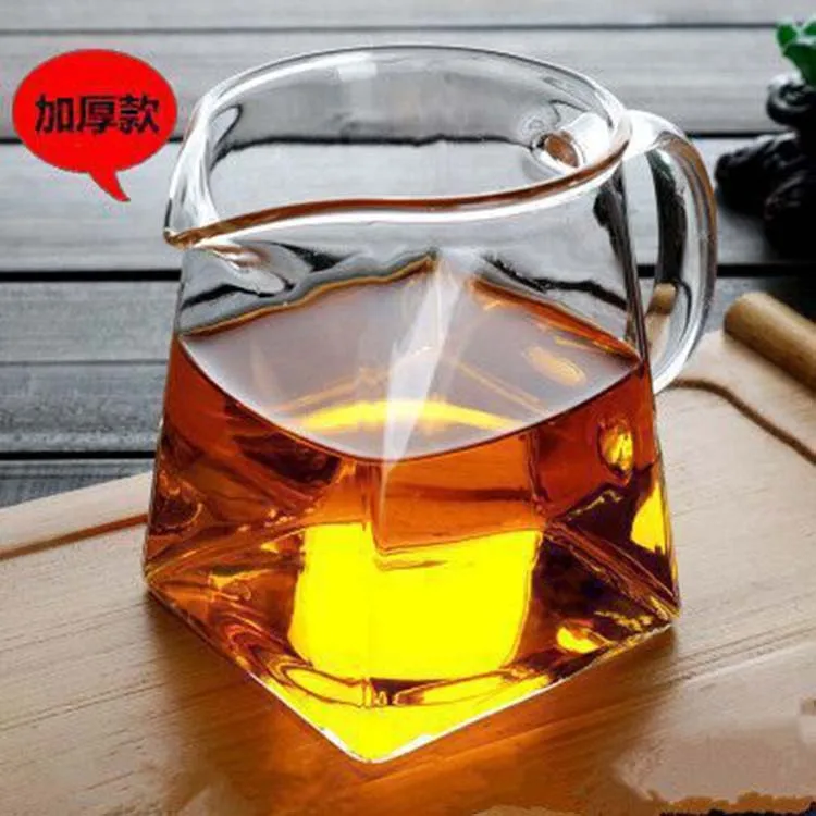 350ml 550ML Mini Square Glass 1pcs Teapot with 2pcs cups Tea Pot Set With Stainless Steel Filter