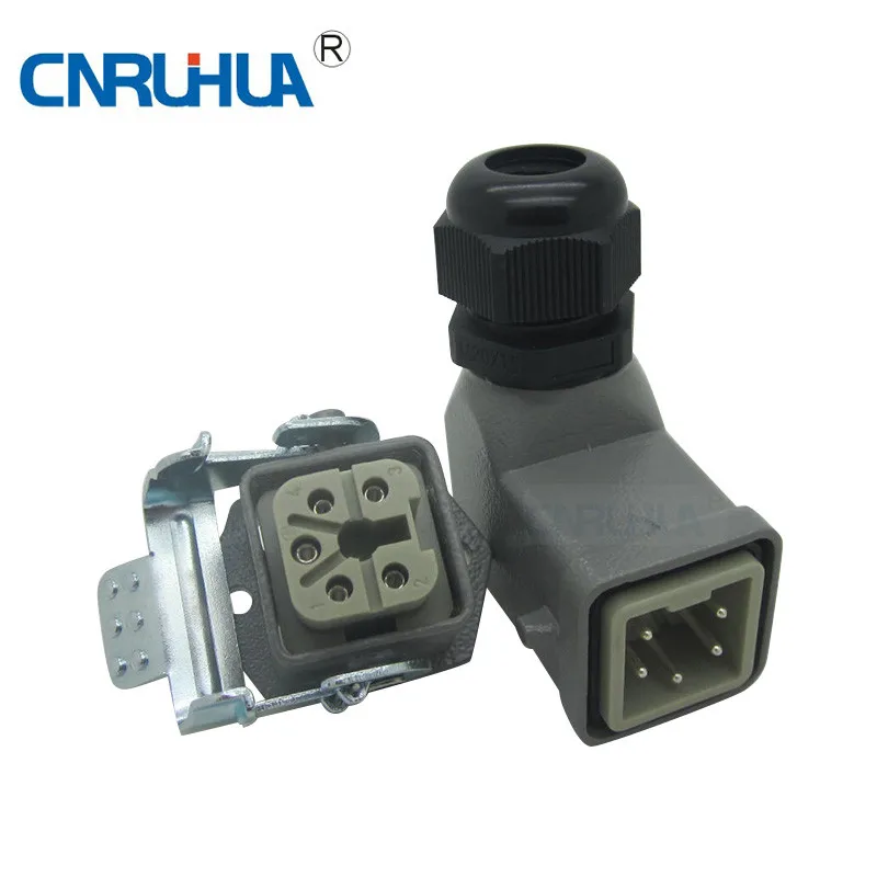 Hdc-ha-04-05d industrial cable connector heavy duty connector CE RoHS approval