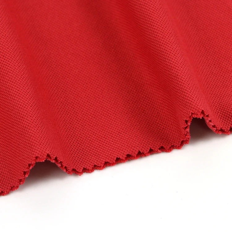 Wholesale t-shirt organic thick cotton pique knit fabric price