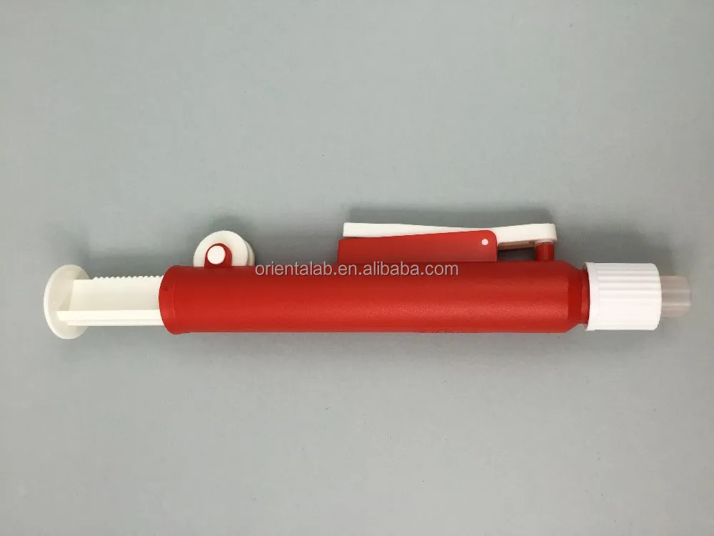 25ml plastic red pipette pump