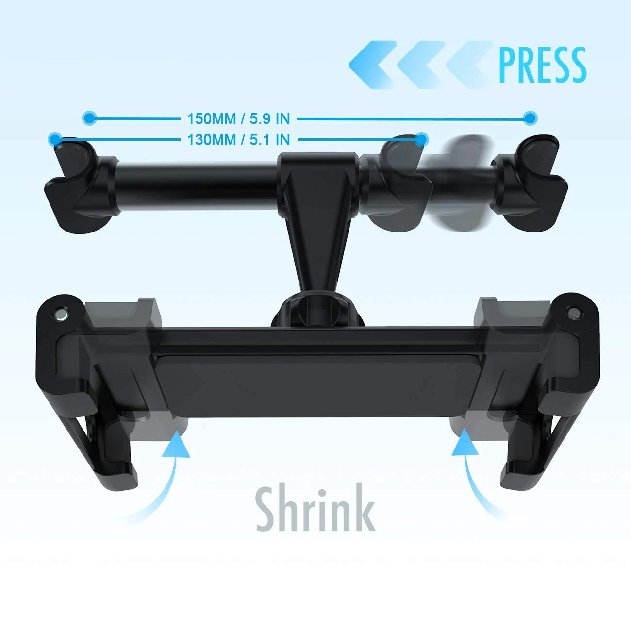 Custom Logo Design Disposable Universal Car Headrest Mount Tablet For Samsung