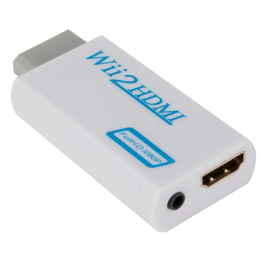 Hot sale WII to HDTV Adapter Converter Support Full HD 720P 1080P 3.5mm Audio Wii to HDTV Adapter for HDTV