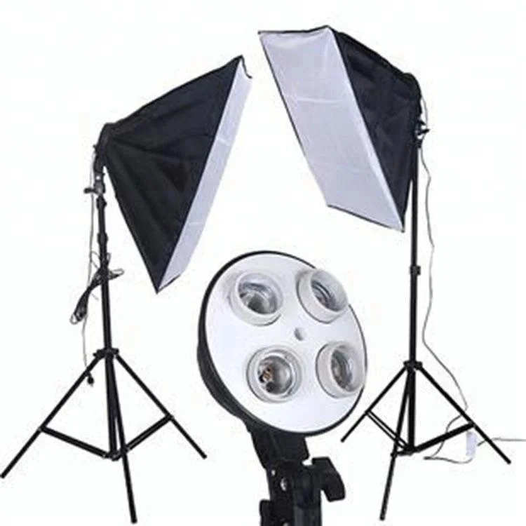 
New fashion photo studio accessories useful photographic led studio softbox kit for wholesale 