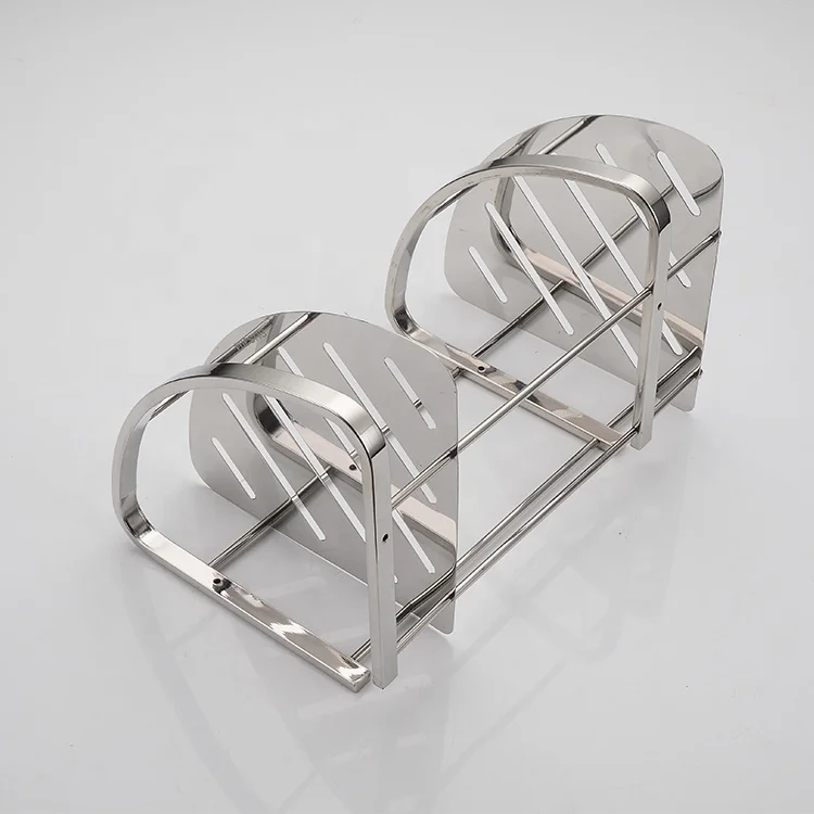 Bathroom shelf Triangular storage rack SUS304 Stainless steel corner frame Steel plate double angle frame