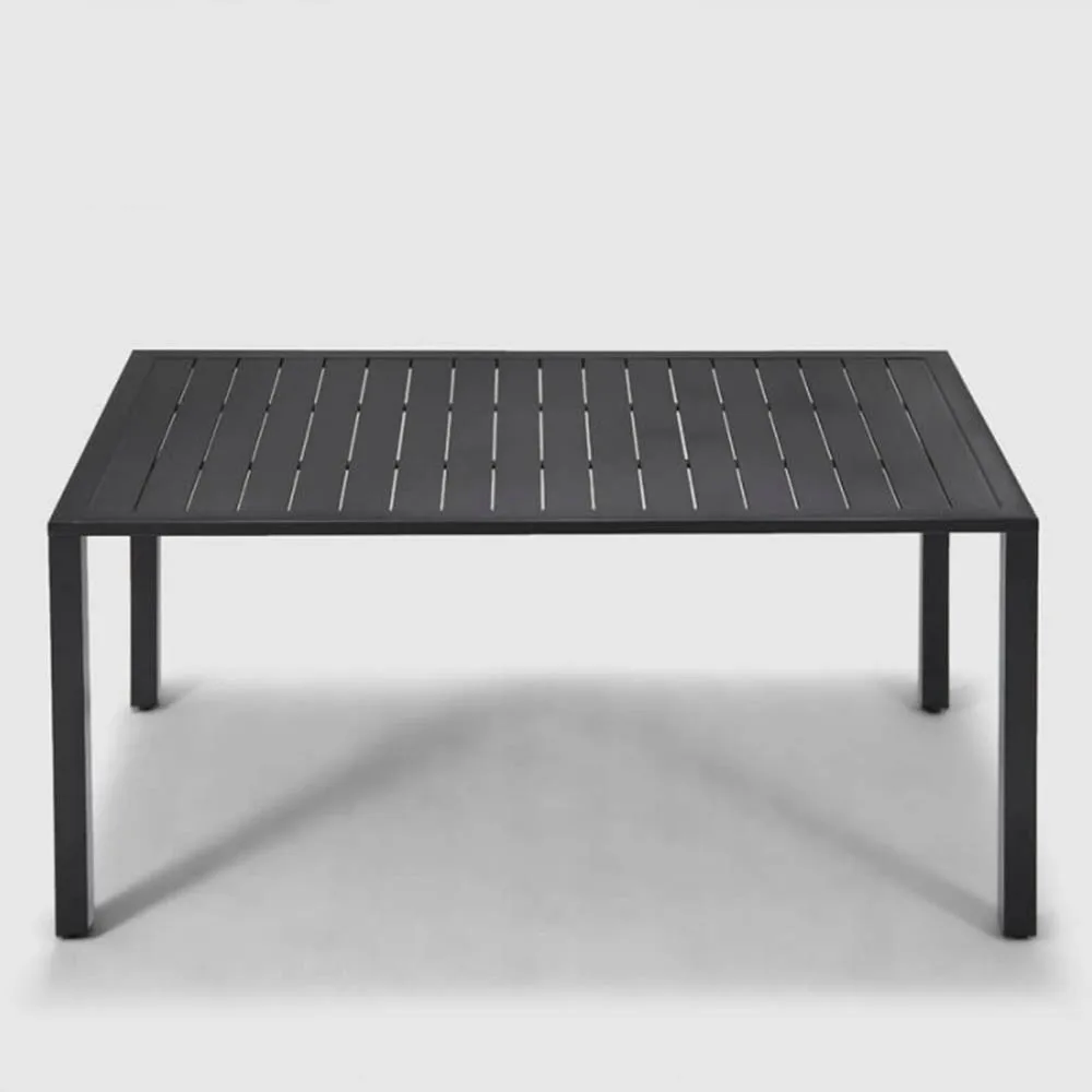 Rio Patio Powder Coated Aluminum Frame with a Slated Top Dining Table