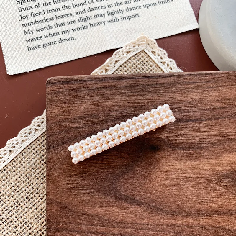 2019 New fanci multi designs gold hair clip korean pearl hairpin collections