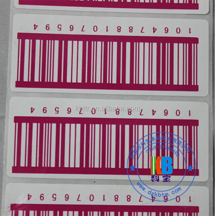 self adhesive Thermal Sticker label Print Green wax resin Barcode Thermal Ink TTR printer ribbon