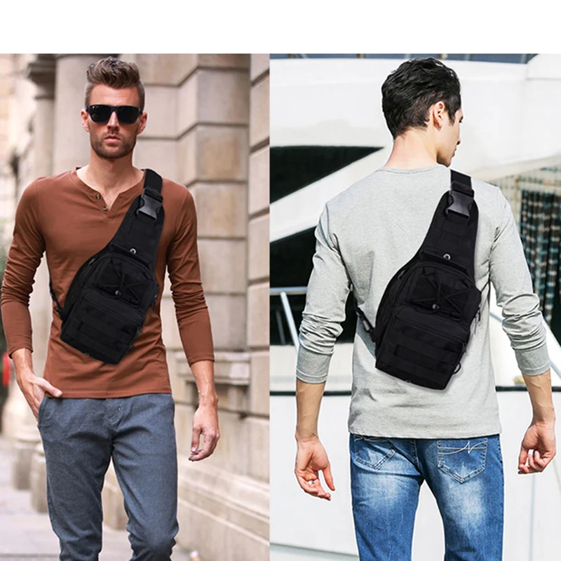 
Camping Military Tactical Daypack Single Shoulder Messenger Bag Sport Pack Sling Chest Bag 