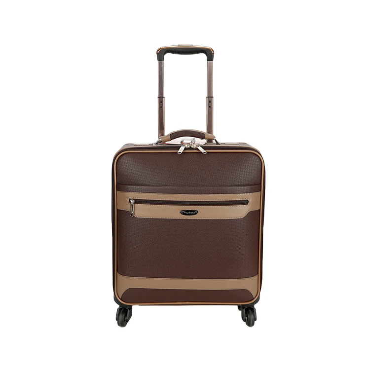 High Quality 20 Inch Travel Suitcase Hand Brown Luggage Bag For Men Women