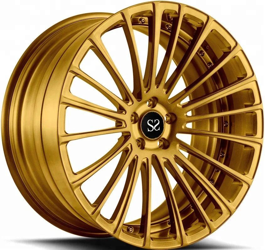 5x112 Forged Alloy Wheels 20 Inch Alloy Wheel Turning Painting Brushed and Poplised Finish rims for luxury car
