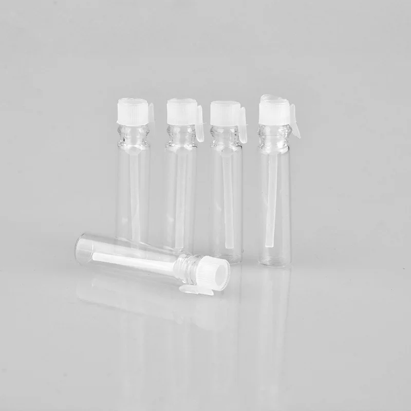 Hot Sale Cosmetic Packaging 1ml Clear Glass Perfume Sample Vial
