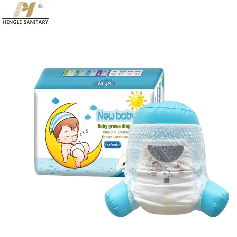 Good Quality Super Soft Breathable Training Pants High Absorption Disposable Baby Diaper Wholesale Bulk OEM Factory Price