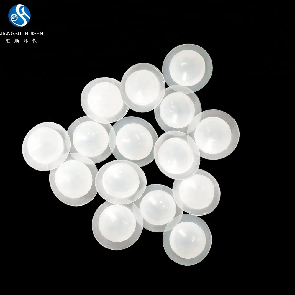 High quality water surface covering ball hollow bio floating plastic ball with edge