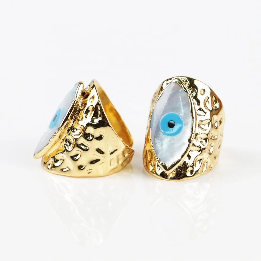 LS-S682 New! Wholesale Beautiful Eye Gold Rings Fashion Eye Rings