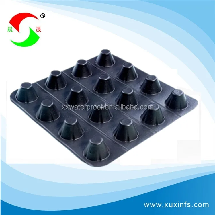 HDPE dimpled drainage sheet for green roof drainage mat