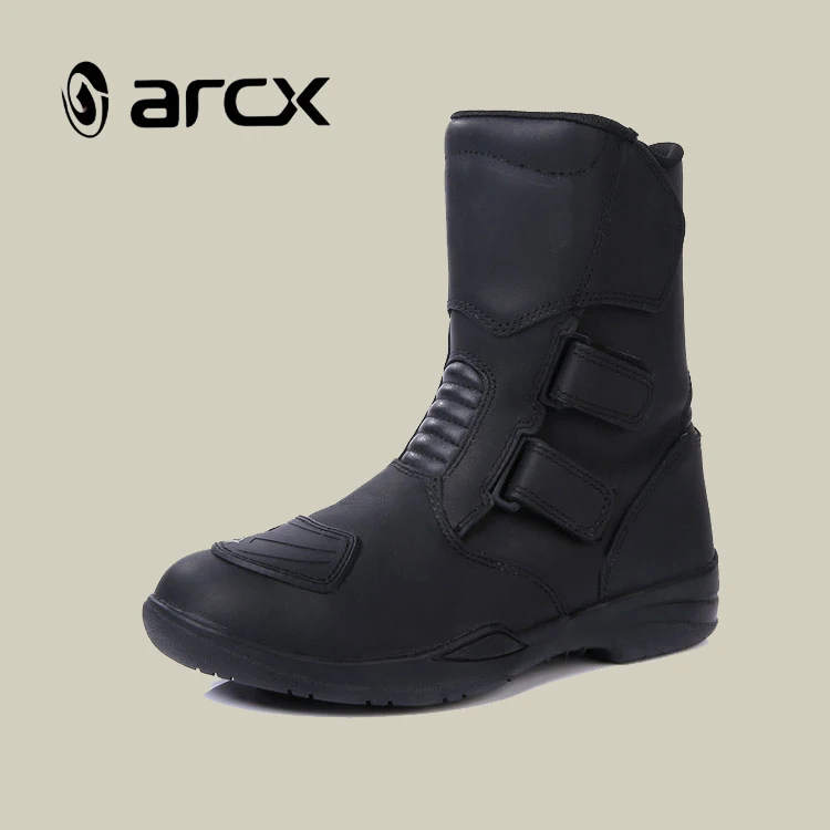 ARCX обувь из натуральной кожи для мотоциклов и внедорожников, Мужская защитная обувь для езды на мотоцикле, удобная обувь для езды на мотоцикле