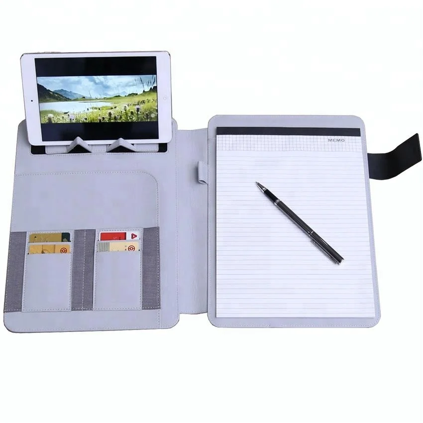 Папка-портфель A4 из искусственной кожи с петлей для документов