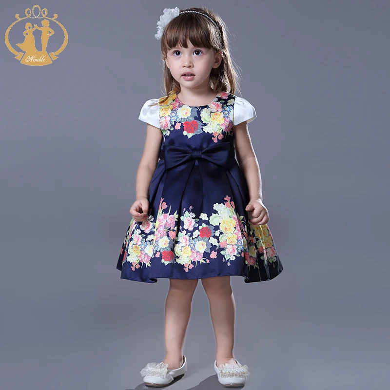 HOT!!! Nimble 2020 Nature Casual Summer New Arrival Party Fashion Short Sleeve Children Clothes Baby Dress