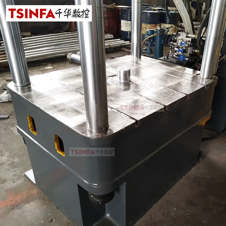 4 column hydraulic press TPS-100F1 100TON power press salt lick block bath bomp press machine