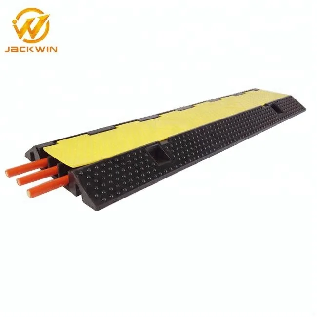 3 Channels Heavy Duty Cable Tray Rubber Cable Protector